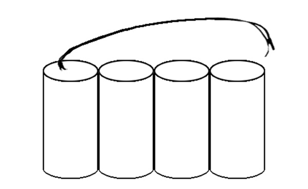 Akku kompatibel Notleuchte Fluchtwegleuchte C 4,8V Pack mit Kabel